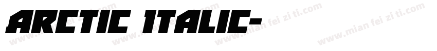 Arctic Italic字体转换